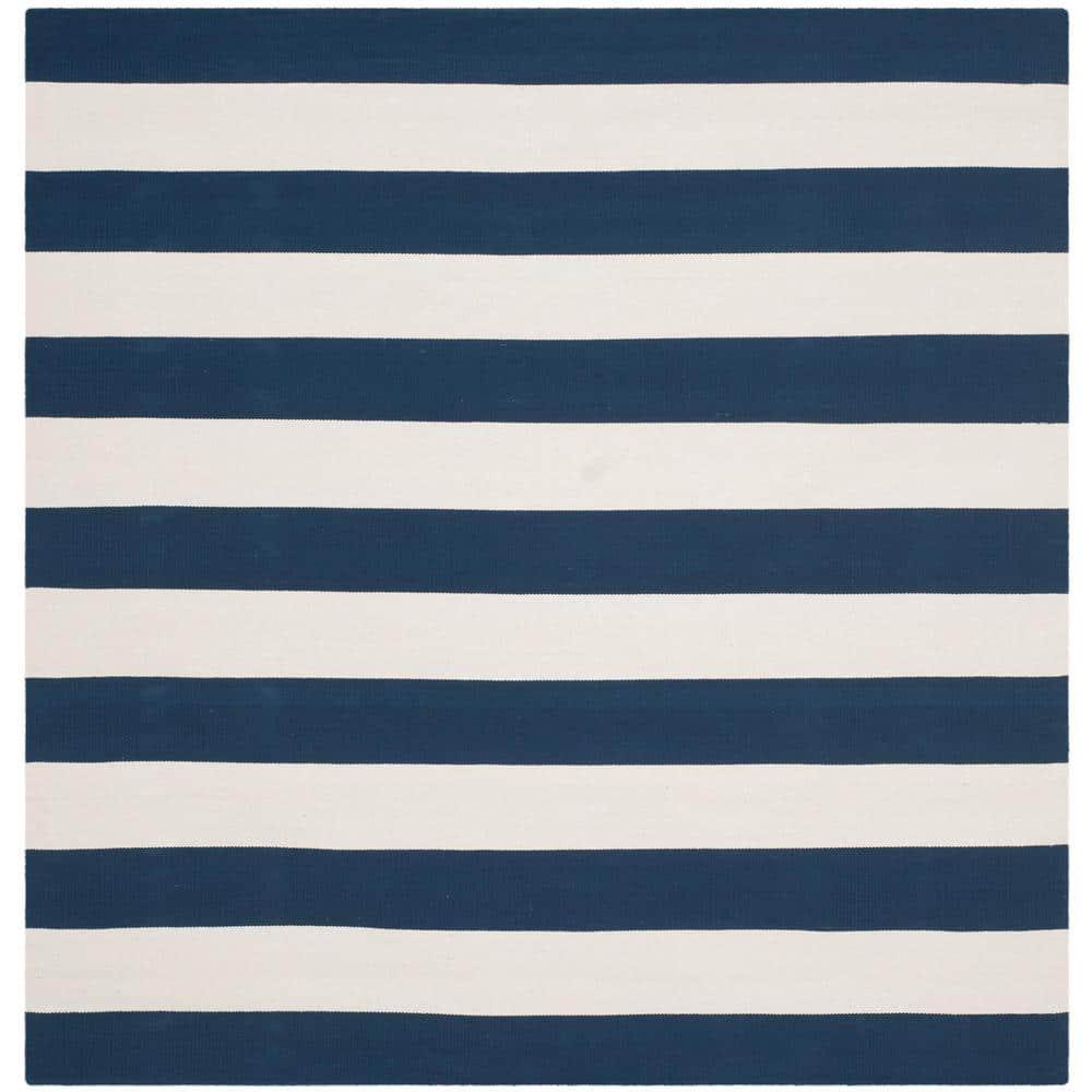 Montauk MTK712 Hand Woven Indoor Area Rug - Navy/Ivory - 8'x8' - Safavieh.