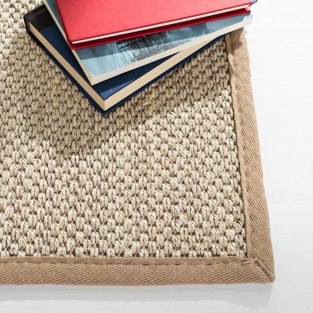 Natural Fiber NF143 Power Loomed Accent Rug - Marble/Linen - 2'x3' - Safavieh.