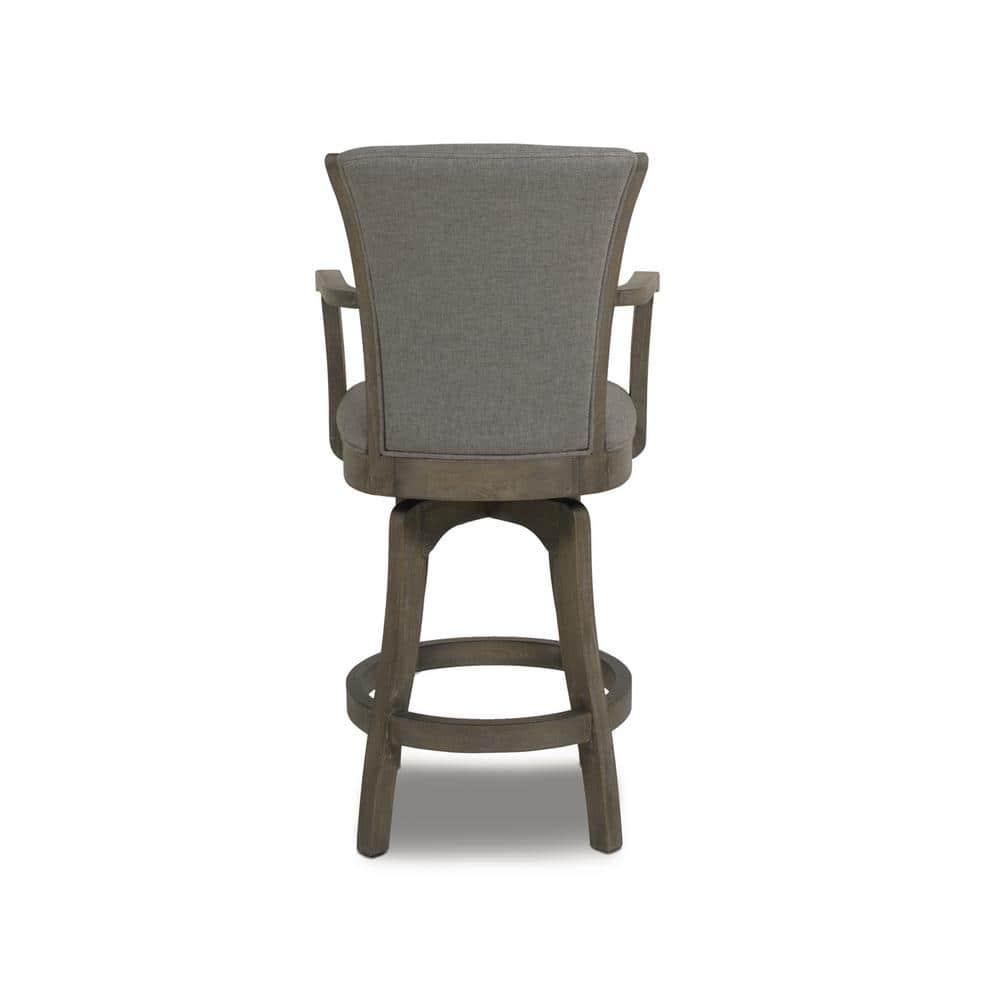 Jennifer Taylor Home Williams 27" Counter Height Bar Stool Dark Heathered Grey