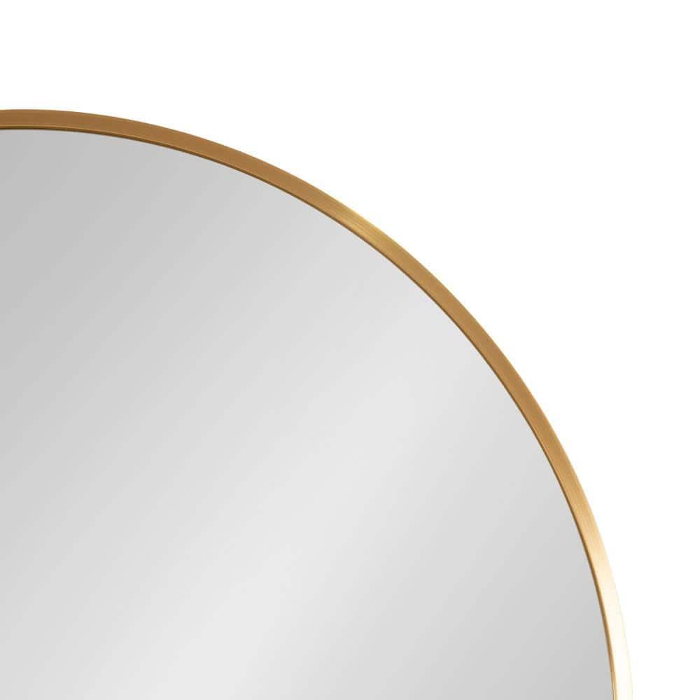 Kate and Laurel Zayda Metal Arch Mirror, 16x48, Gold
