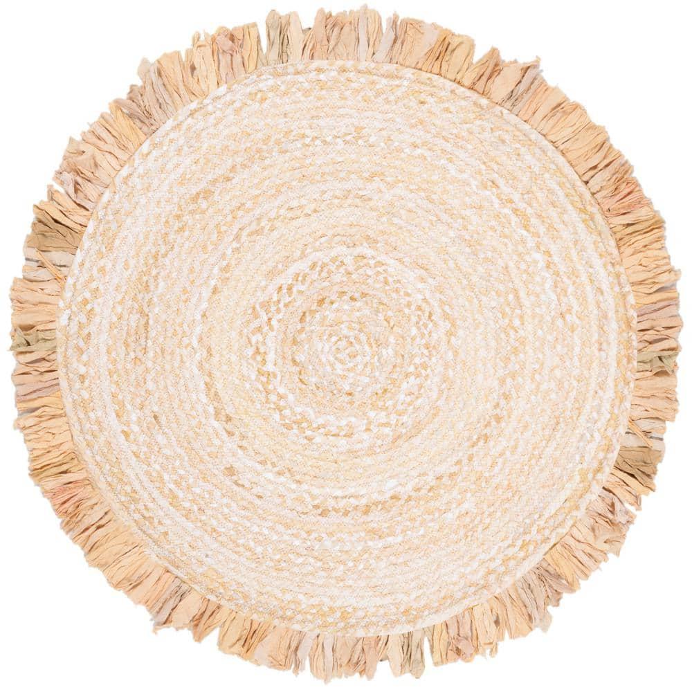 Sand & Stable™ Padley Round Handwoven Jute Beige Area Rug