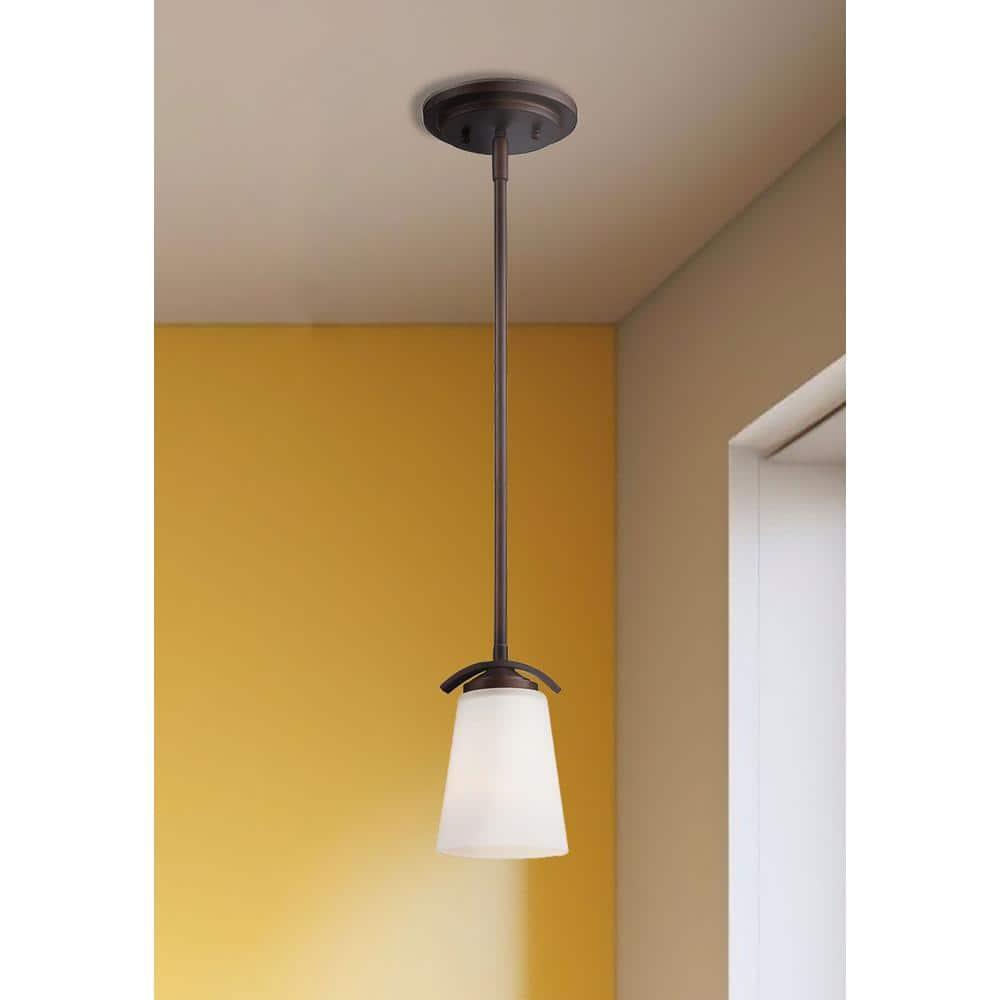 1 Light Mini Pendant In Transitional Style 7.5 Inches Tall By 4.75 Inches Wide-Vintage Bronze Finish Minka Lavery 4961-284
