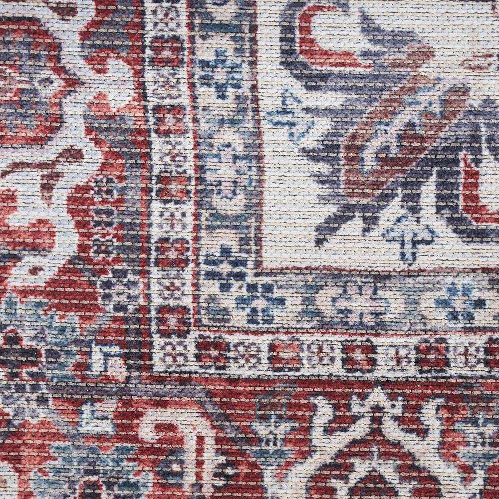 Nourison New Concept Washables Vintage Medallion Area Rug Brick Ivory 9'2" x 12'