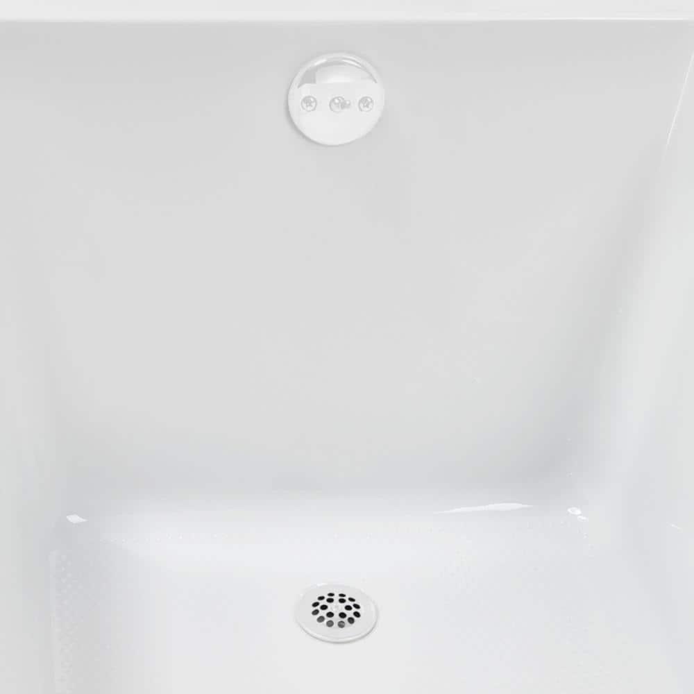 60" x 32" Acrylic Soaking Drop-In Bathtub, Drain Included
