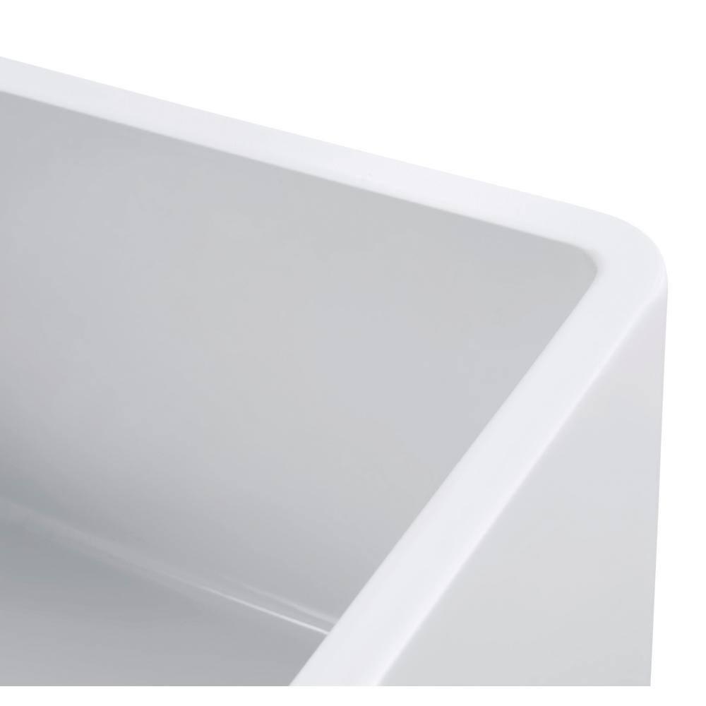 Sutton Place Fireclay 32.99" L x 18.11" W Farmhouse Kitchen Sink