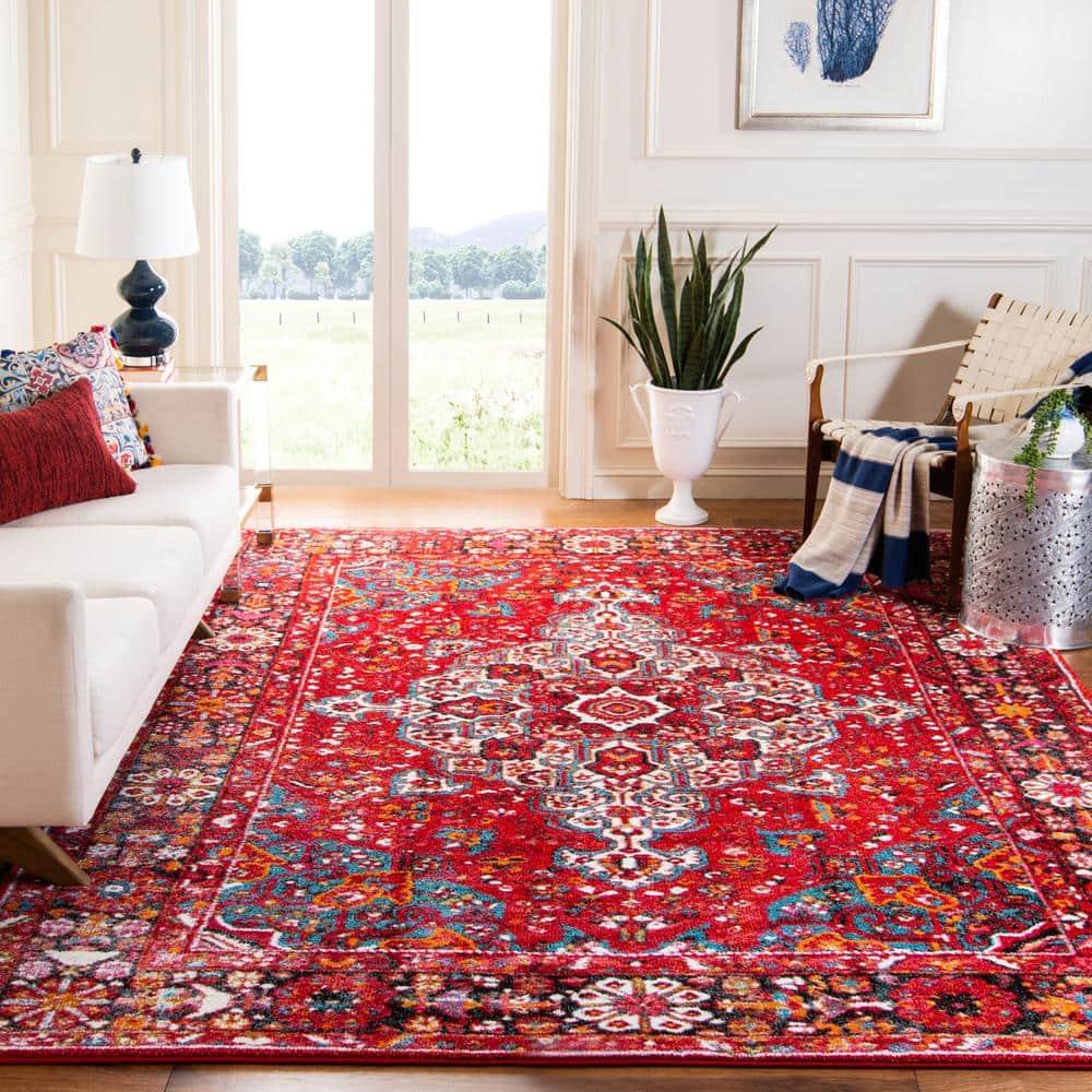 Vintage Hamadan VTH222 Power Loomed Indoor Area Rug - Red/Multi - 8'x10' - Safavieh.