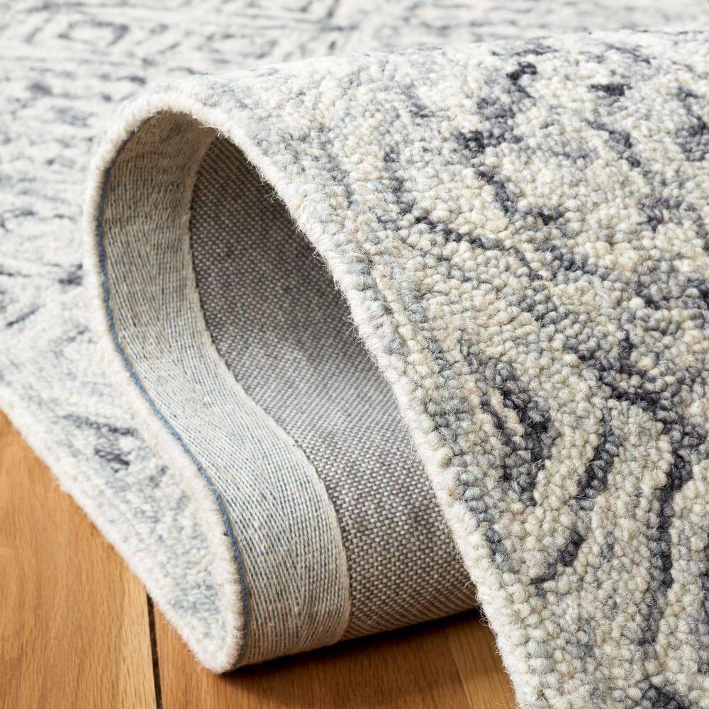 Micro-Loop MLP776 Hand Tufted Area Rug - Grey/Beige - 5'x8' - Safavieh.
