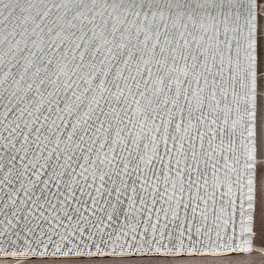 Courtyard CY8520 Power Loomed Indoor and Outdoor Area Rug - Grey/Grey - 6'7"x6'7" - Safavieh