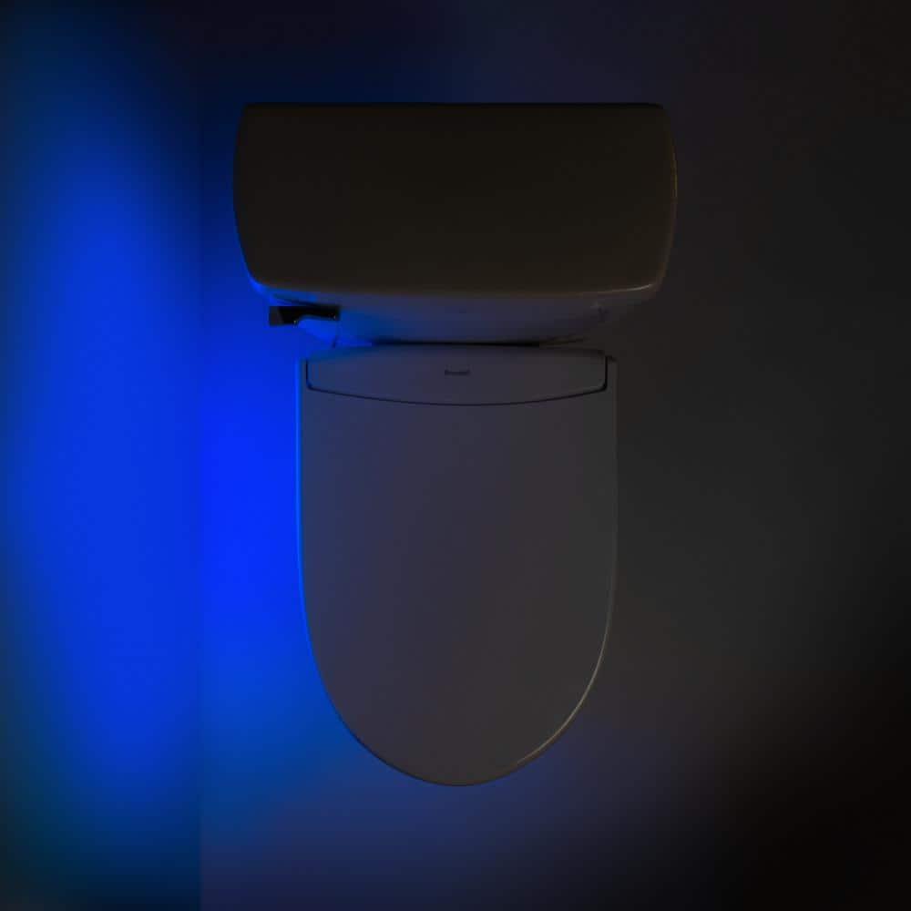 White Electric Remote Controlled Luxury Bidet Toilet Seat