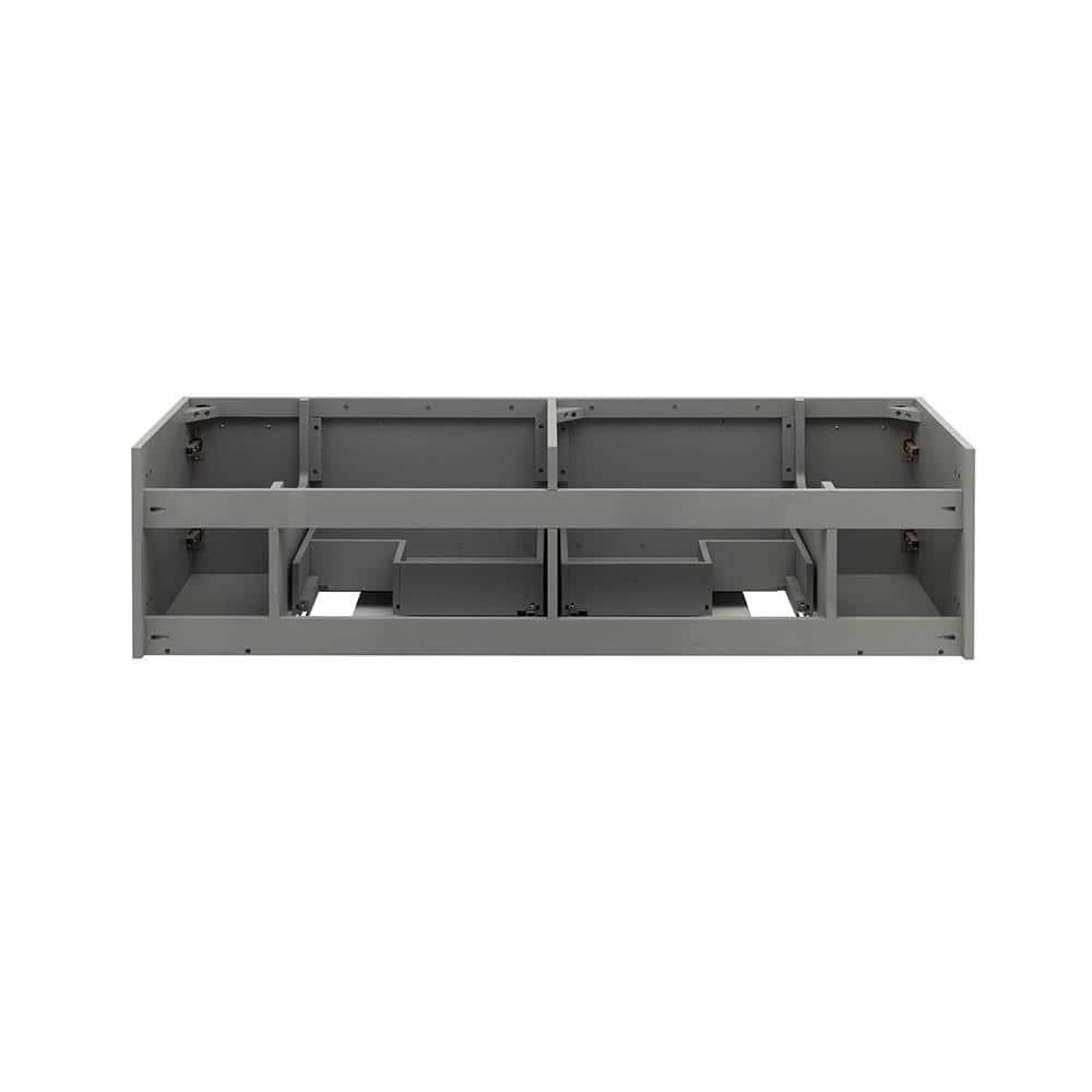 Fresca Lucera 60" Wall Mount Double Undermount Sink Bathroom Vanity Base Only (Top & Sink Not Included)