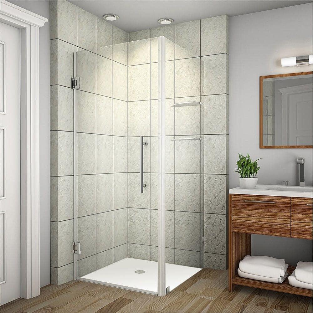 Aston Aquadica GS 30" x 72" Square Hinged Shower Enclosure SEN993-CH-30-10