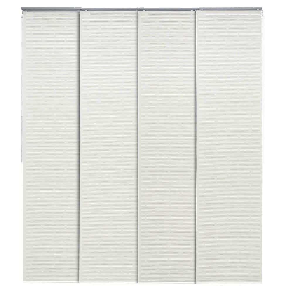 GoDear Design Adjustable Sliding Panel Track Blind 45.8"- 86" W x 96" H, Vertical Blinds, Semi-sheer, Leisure
