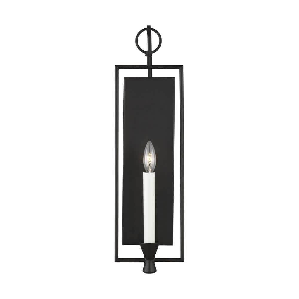Keystone Aged Iron 1-Light Wall Sconce with Rustic Charm