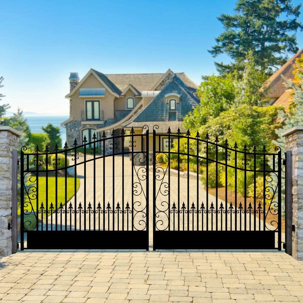 ALEKO Steel Dual Swing Driveway Gate - VENICE Style