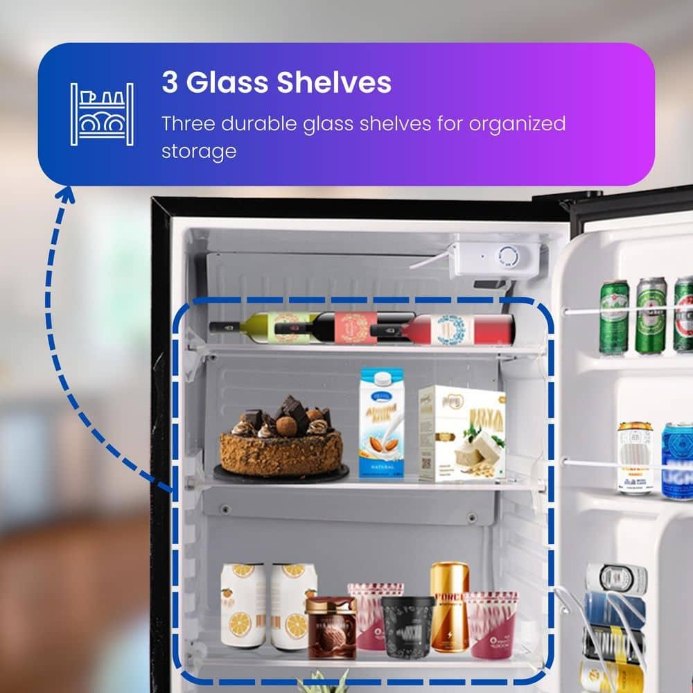 Equator Advanced Appliances Conserv 20in STAINLESS Compact Refrigerator 4.5cF Reversible Door 110V