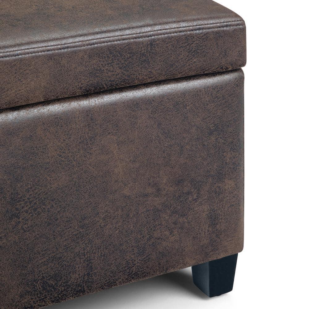Simpli Home Avalon Storage Ottoman Bench,Assembled