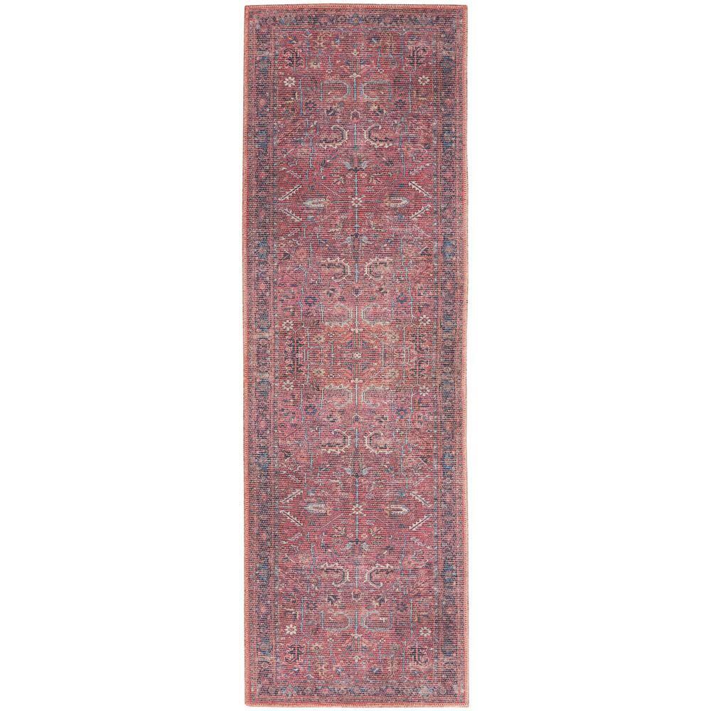 Bungalow Rose Machine Washable Oriental Red Area Rug