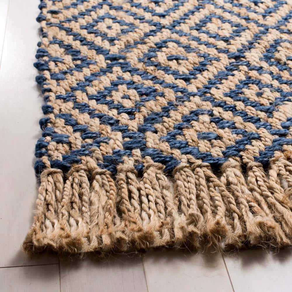 Derr Natural Fiber Hand Woven Jute Geometric Rug