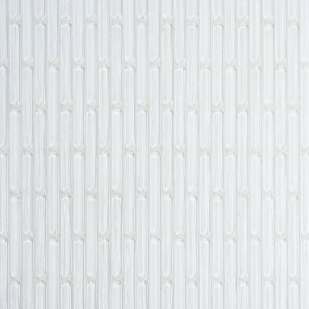 Reed 11.81 in. x 12.04 in. Polished Glass Wall Mosaic Tile (0.98 Sq. Ft. / Each)