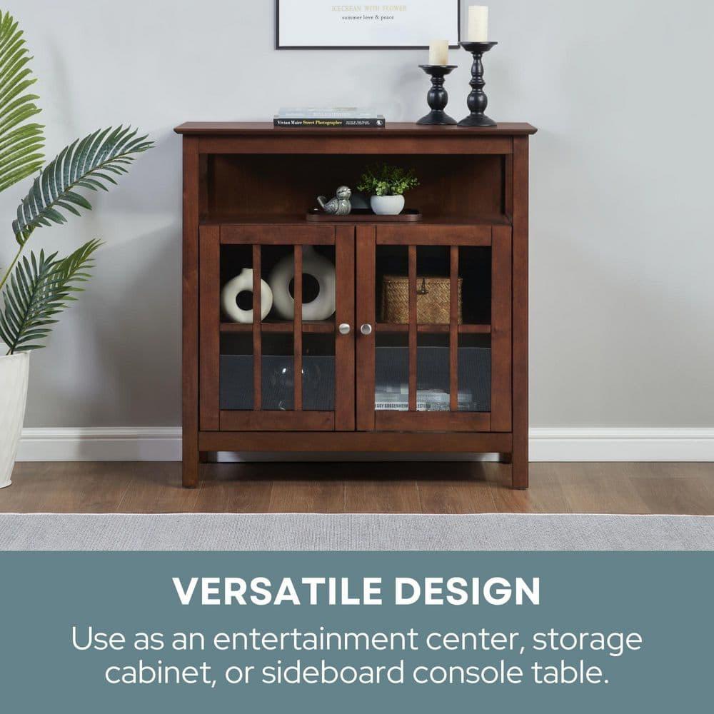 Convenience Concepts Designs2Go Big Sur Highboy TV Stand in Espresso Wood Finish