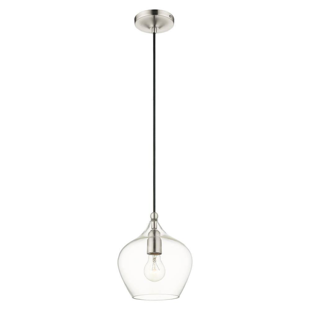 Livex Lighting Pendants 1 - Light Pendant in  Brushed Nickel