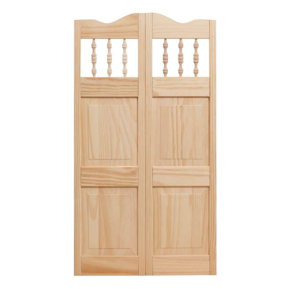 42'' Solid Wood Paneled Unfinished Café / Saloon Door