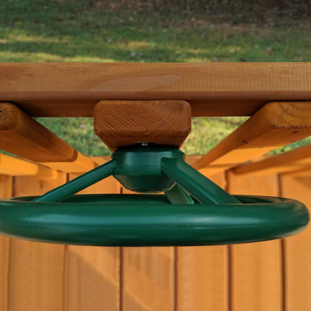 Gorilla Playsets Steering Wheel Swing Set Accessory - Green