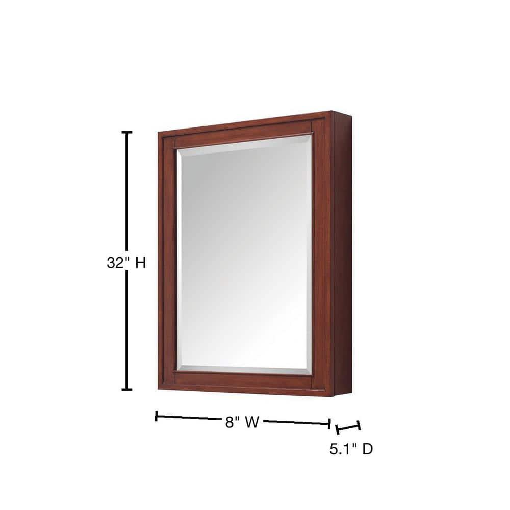 AVANITY  Madison 24-inch Mirror Cabinet in a Tobacco Finish - 24"W x 32"H