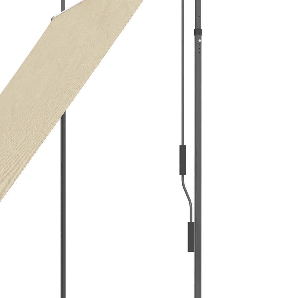 Outsunny D Polyester Cover Retractable Patio Awning