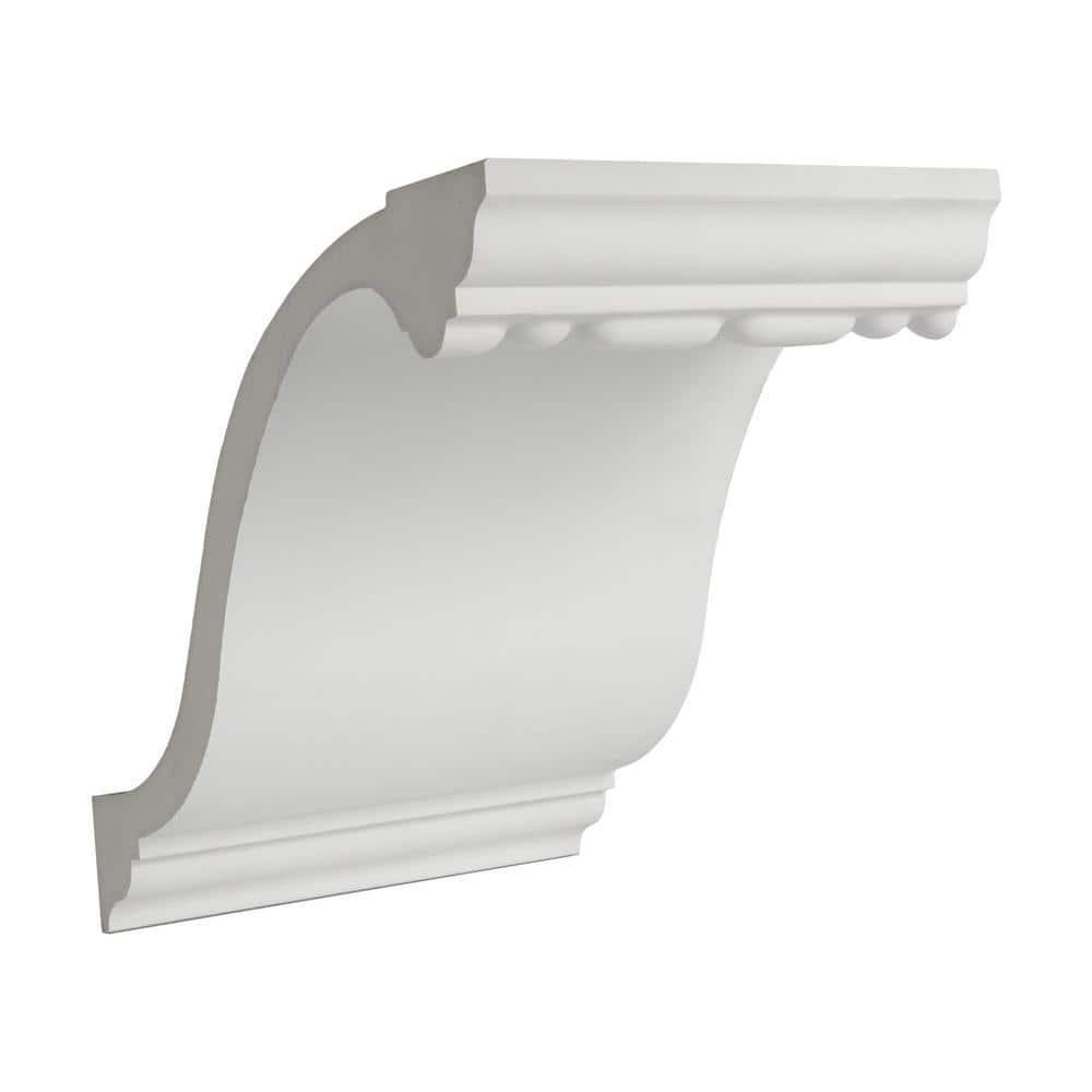 Architectural Products by Outwater L.L.C. 8-7/8 in x 7 in x 6 in Long Bead and Reel Polyurethane Crown Moulding Sample