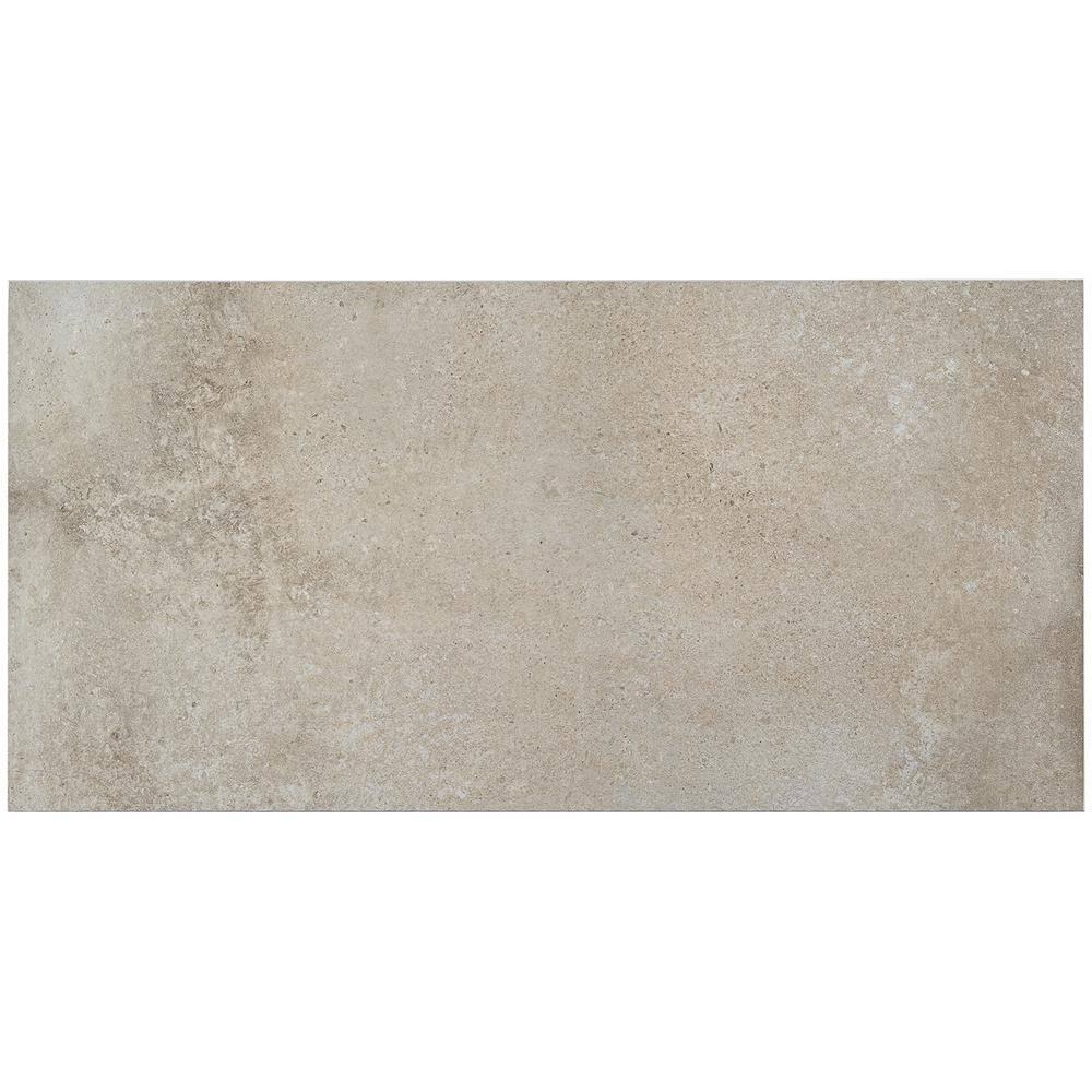 12" x 24" Porcelain Concrete Look Wall & Floor Tile