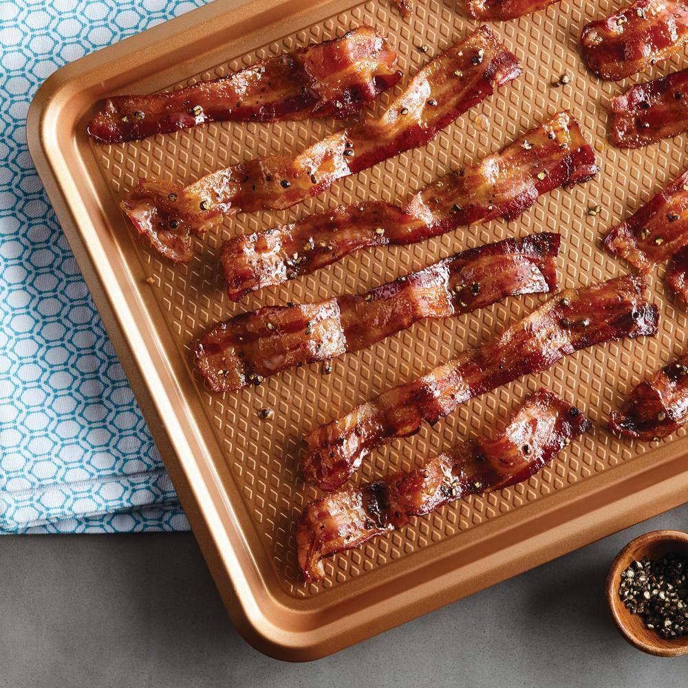 Ayesha Curry Bakeware Nonstick Cookie Pan, 10" x 15", Copper
