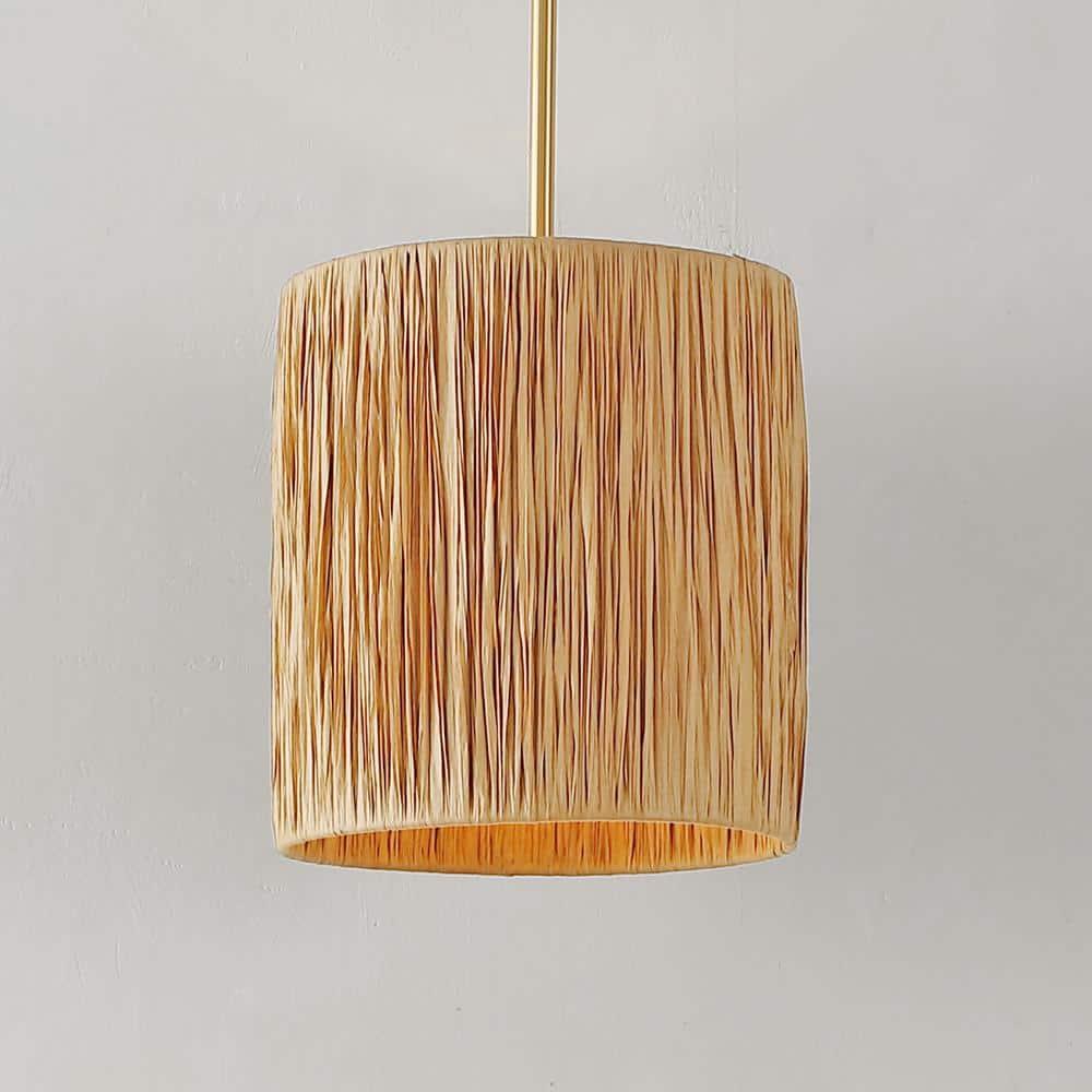 Saija 9" Pendant - PND4189 - Natural/Gold - Safavieh