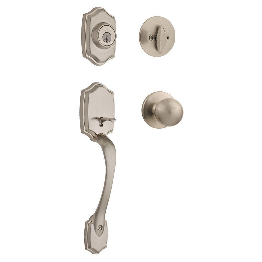 Handleset with Deadbolt and Door Two Piece and Rosette
