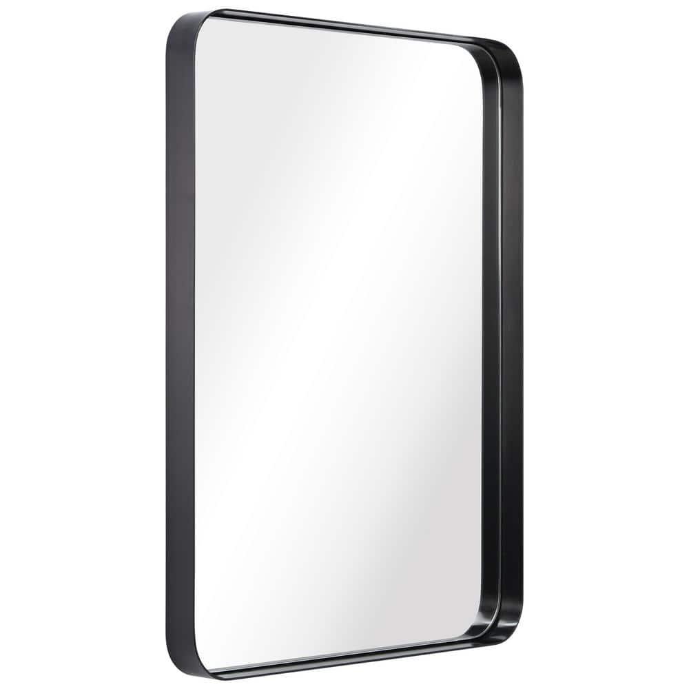 Ultra Brushed Black Stainless Steel rectangular Wall Mirror