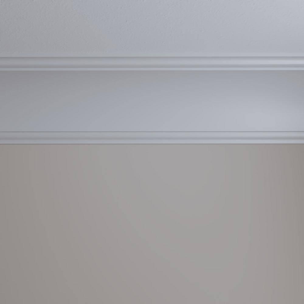 Ekena Millwork SAMPLE - Endurathane Dublin Crown Moulding, 8 3/4"H x 8 3/4"P x 12 3/8"F x 12"L, Factory Primed