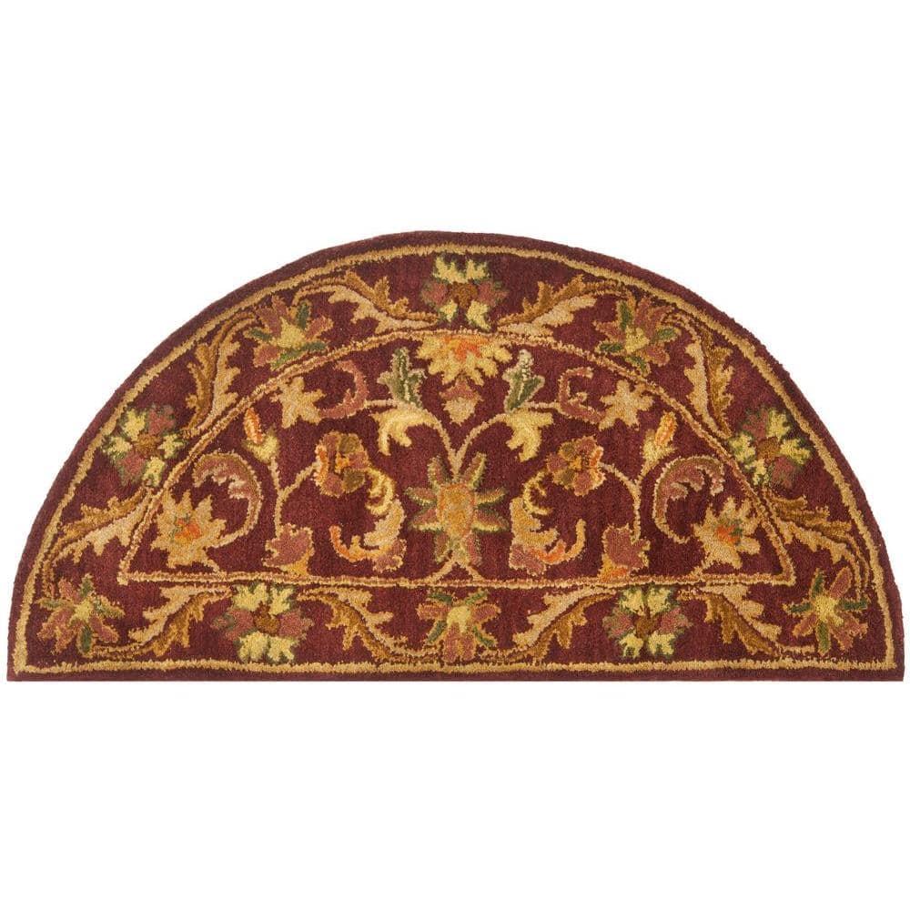 Antiquity AT52 Hand Tufted Indoor Accent Rug - Wine/Gold - 2'x4' - Safavieh