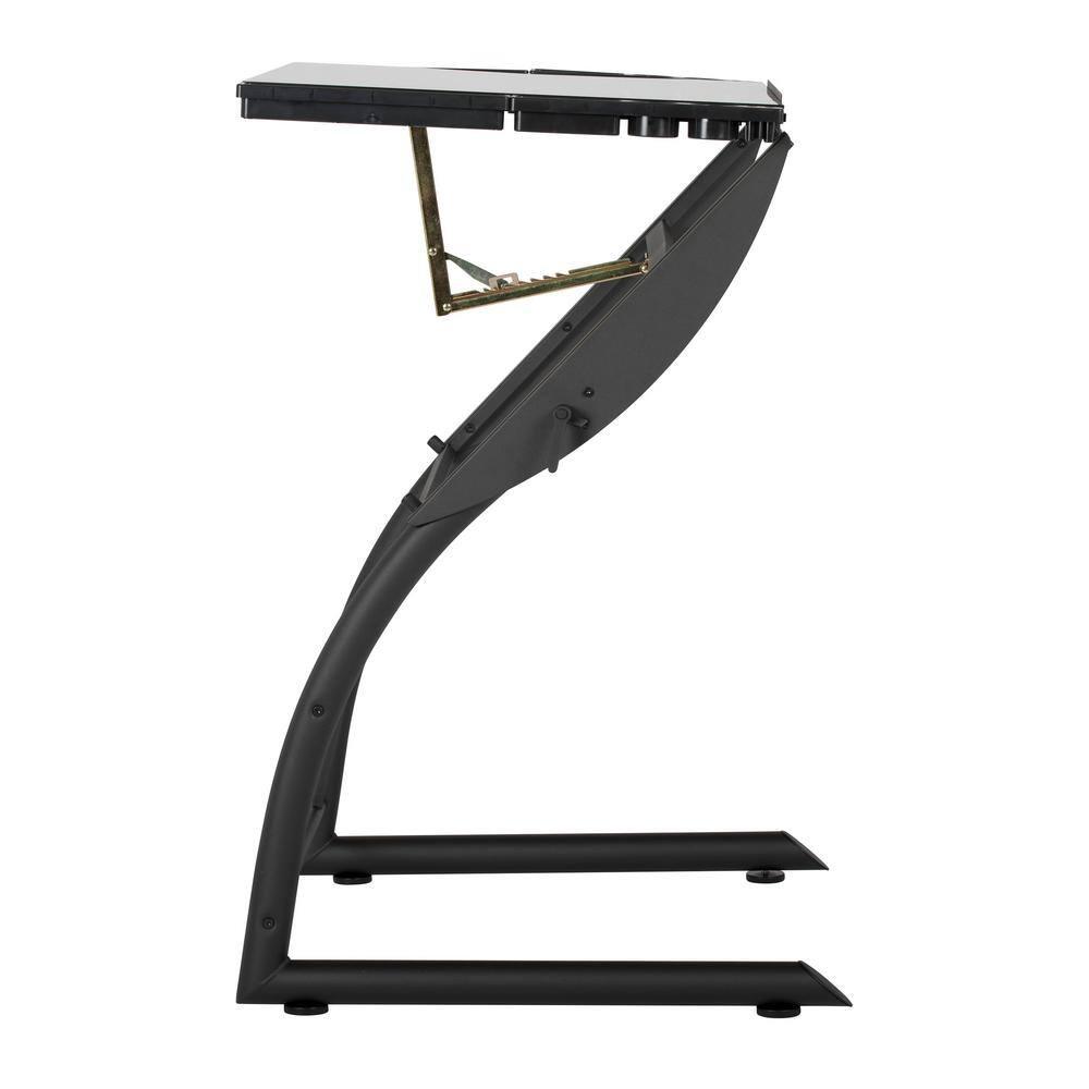 Inbox Zero Cournoyer Glass Drafting Table