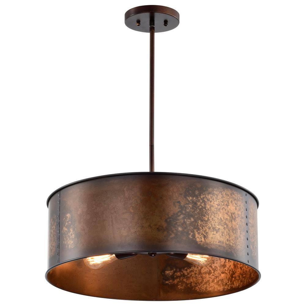 Nuvo 60-5894 - Kettle Pendant; Antiqued Copper Finish