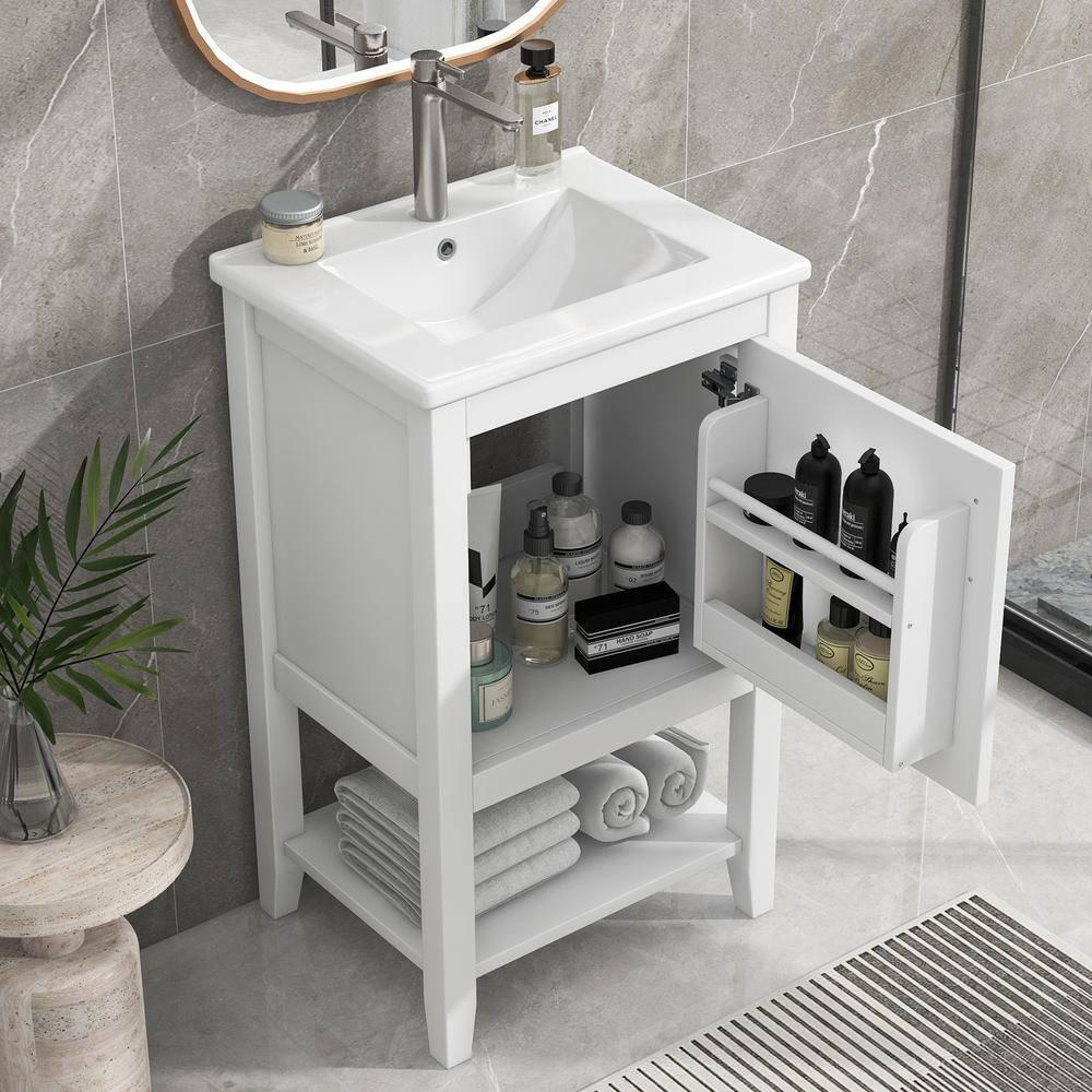 Beyong 33.5" H X 20" W X 15.5" D 20'' Single Bathroom Vanity with Top