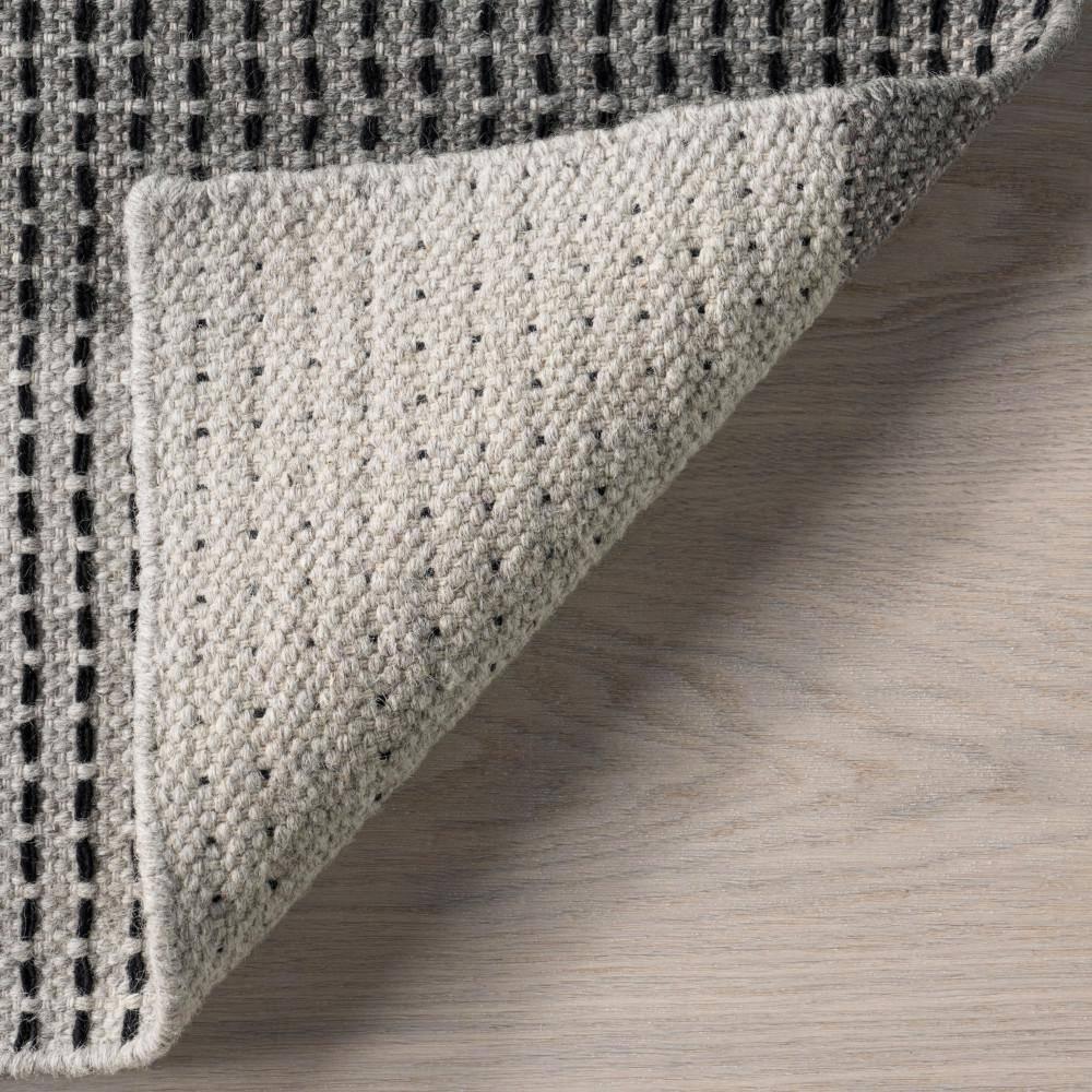 Nuloom Portland Plaid Wool Area Rug, 4' x 6', Grey