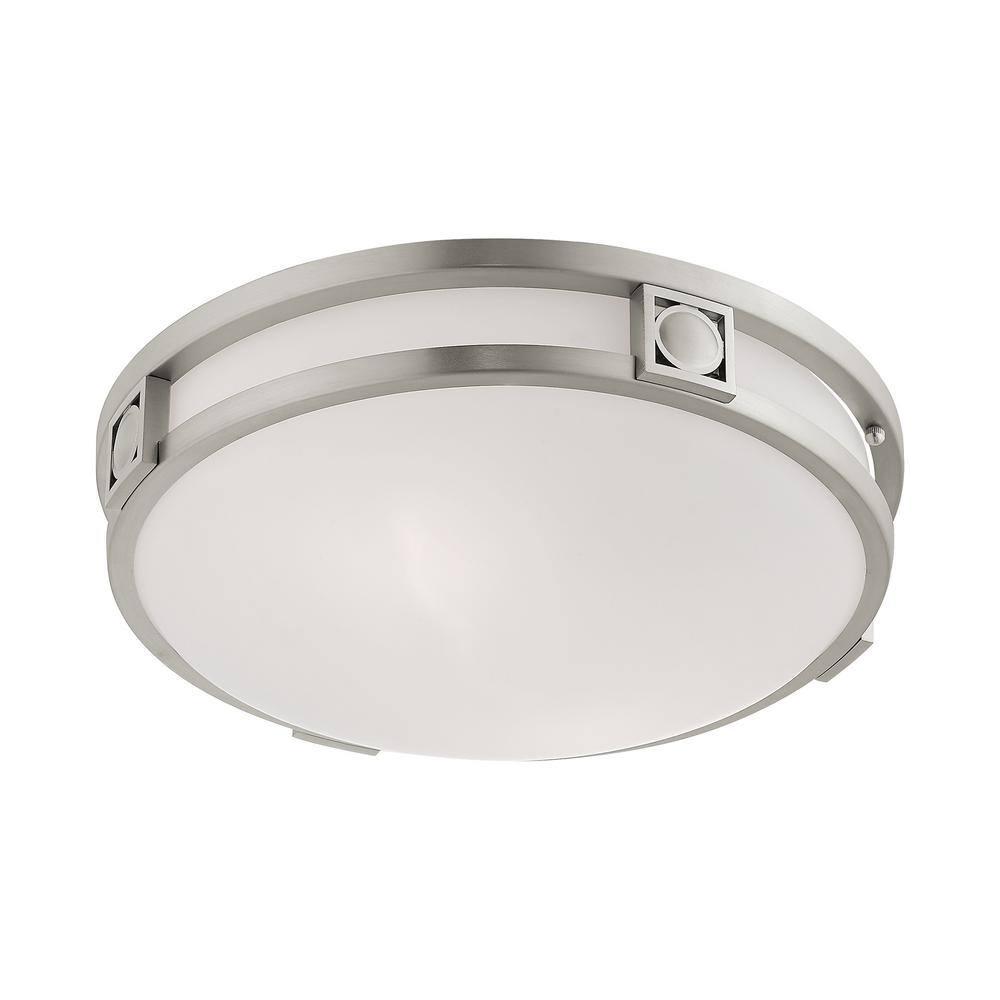 Livex Lighting Titania 2 - Light Flush Mount in  Brushed Nickel