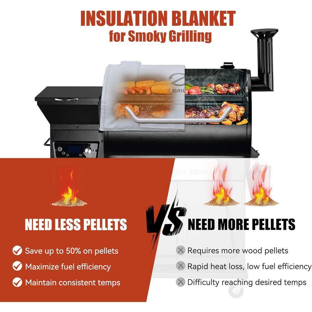 'Z GRILLS Thermal Blanket for Pellet Grill & Smoker | Weather-Resistant Protective Insulation Cover | 1000 Series