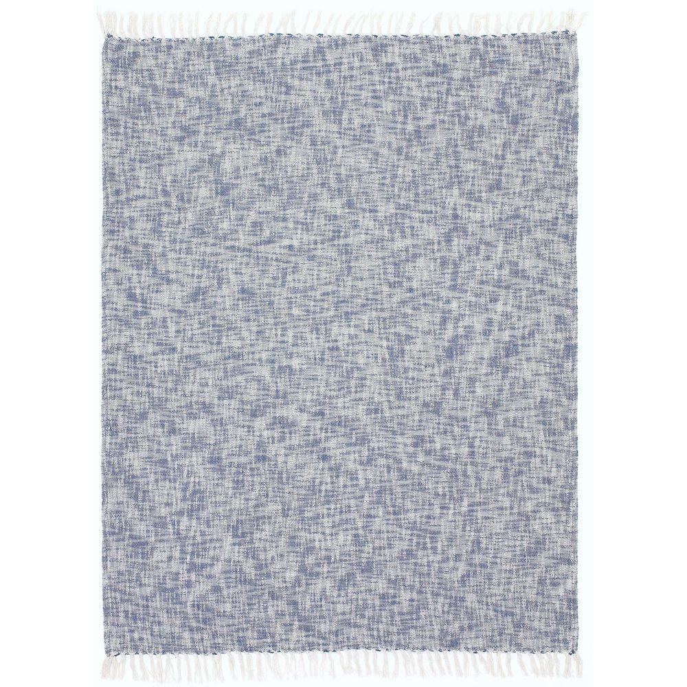 Handmade Solid 100% Cotton Woven Throw Blanket