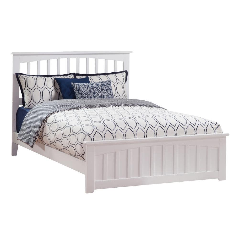 AFI Furnishings Mission Low Profile Solid Wood Platform Bed with Matching Footboard