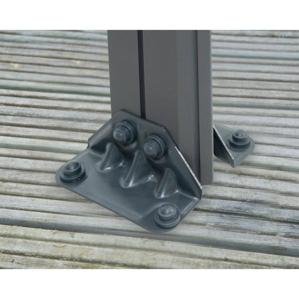 Palram - Canopia Milano 4300 10' x 14' Polycarbonate/Aluminum Gazebo - Gray/Bronze