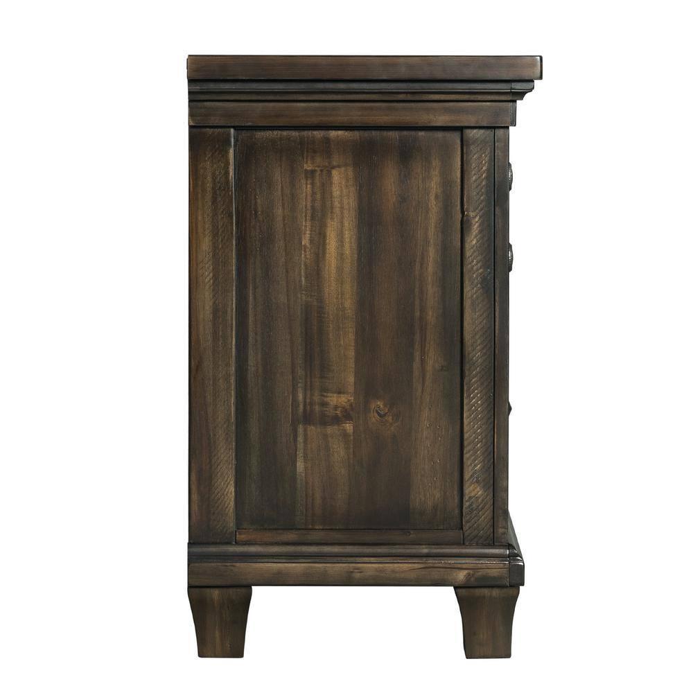 Picket House Furnishings Johnny 2 Drawer Nightstand in Smokey Walnut