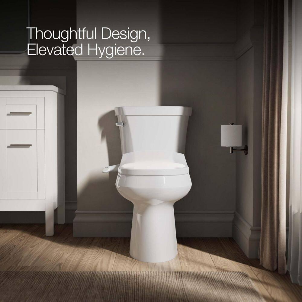 PureWash M250 Round Bidet Toliet Seat, Manual Non-Electric Bidets for Existing Toilets