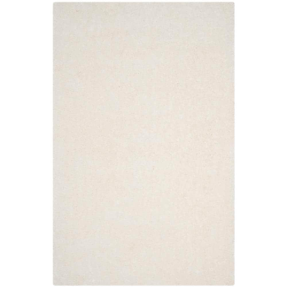 Luxe Shag SGX160 Hand Tufted Indoor Area Rug - Ivory - 9'x12' - Safavieh