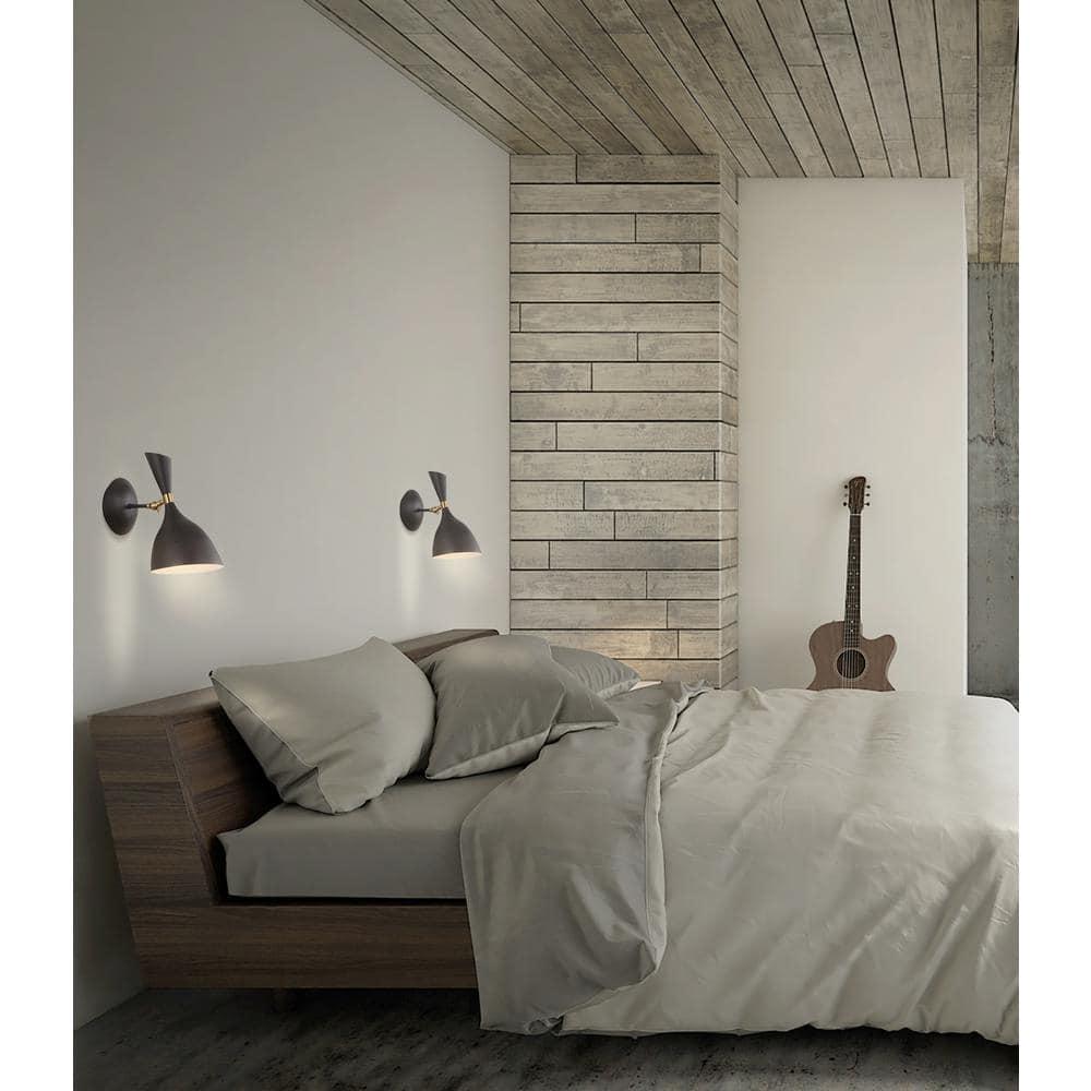 Josef 10" Iron Retro LED Wall Sconce, Black